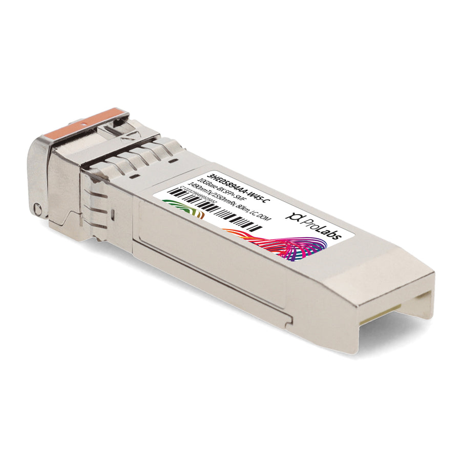 Prolabs Alcatel-Lucent Nokia 3HE05894AA-W45 Compatible TAA 10GBase-BX SFP+ Transceiver (SMF, 1490nmTx/1550nmRx, 80km, LC, DOM, -40 to 85C)