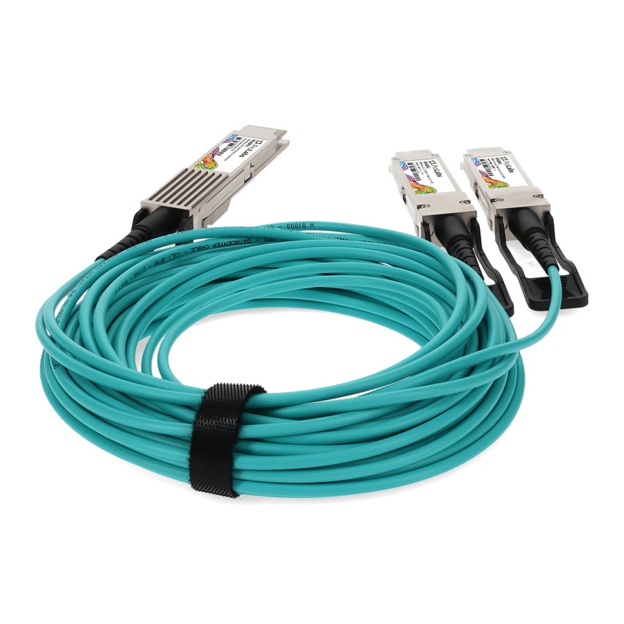 Prolabs Dell 470-ADFE Compatible TAA Compliant 200GBase-AOC QSFP28-DD to 2xQSFP28 Active Optical Cable (850nm, MMF, 3m)