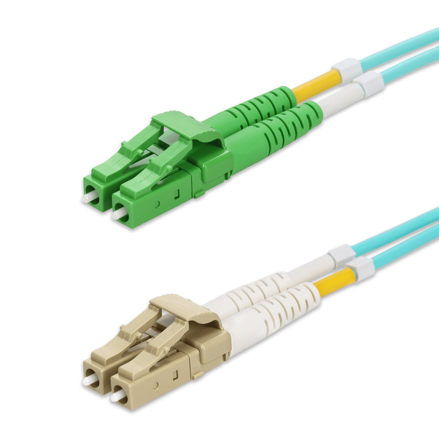  25m ALC to LC Aqua OM4 Duplex OFNP (Plenum-Rated) Fiber Patch Cable