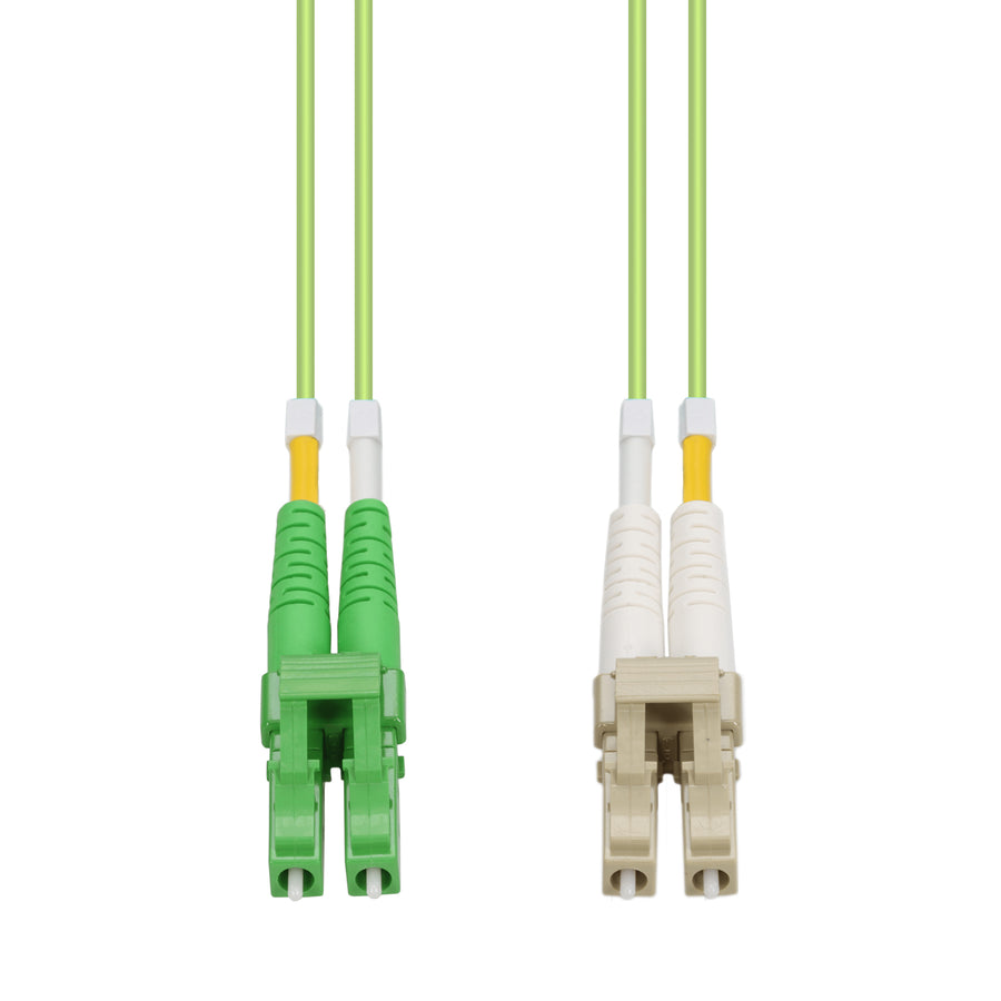  2m ALC to LC Lime Green OM5 Duplex OFNR (Riser-Rated) Fiber Patch Cable