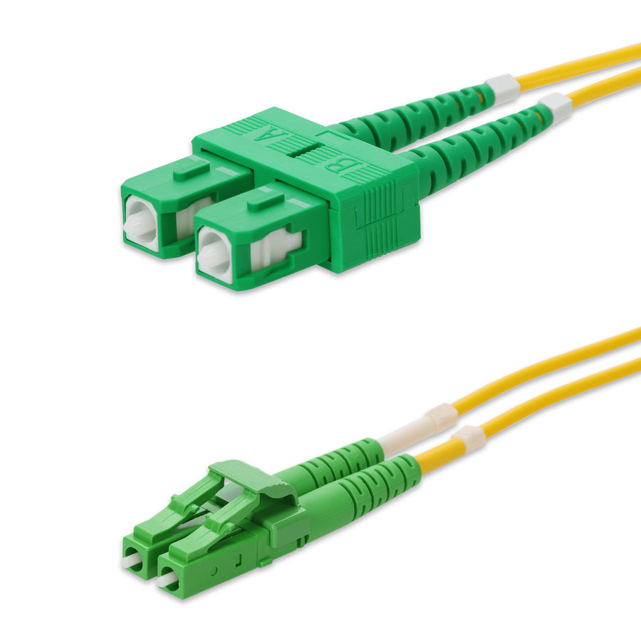  2m ALC to ASC Yellow OS2 Duplex OFNR (Riser-Rated) SMF Fiber Patch Cable