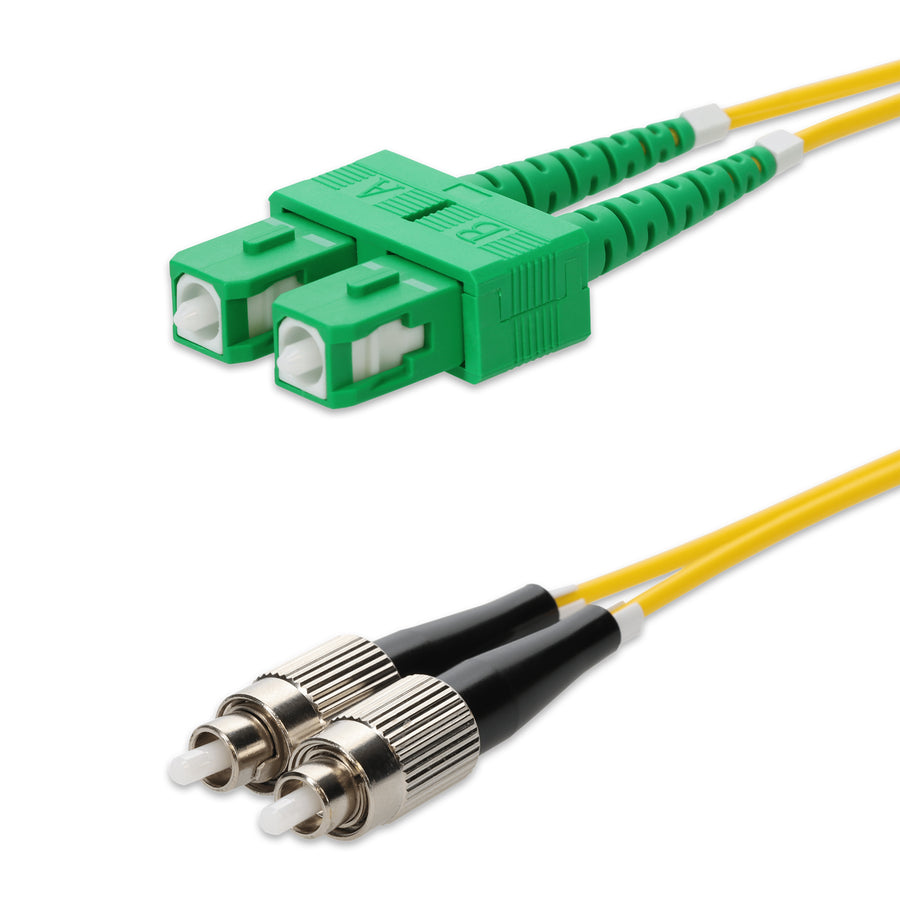  7m ASC to FC Yellow OS2 Duplex OFNR (Riser-Rated) SMF Fiber Patch Cable