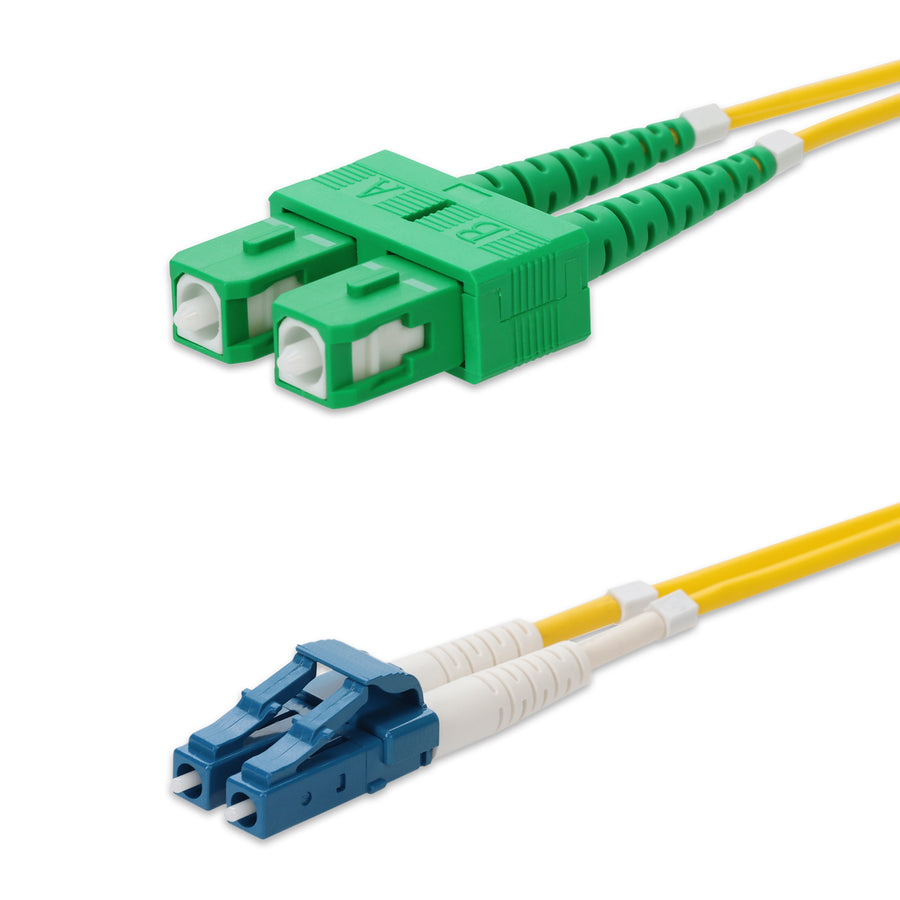  7m ASC to LC Yellow OS2 Duplex OFNR (Riser-Rated) SMF Fiber Patch Cable
