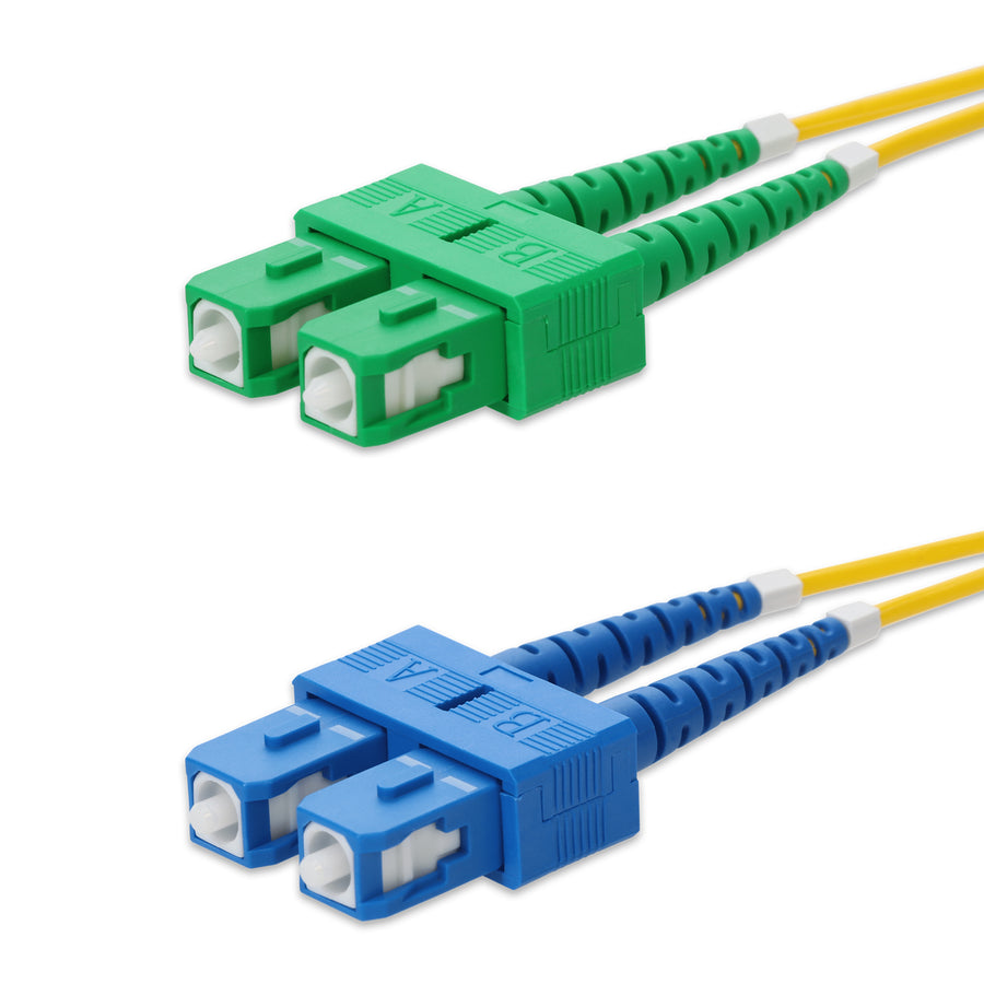  5m ASC to SC Yellow OS2 Duplex LSZH SMF Fiber Patch Cable