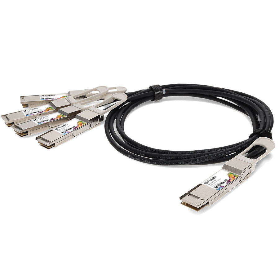 Prolabs Arista Networks CAB-D-4Q-200G-2M Compatible TAA Compliant 200GBase-CU QSFP-DD 200G to 4xQSFP28 50G NRZ Direct Attach Cable (Passive Twinax, 2m)