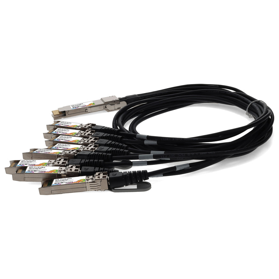 Prolabs Arista Networks CAB-D-8S-400G-1M Compatible TAA Compliant 400GBase-CU QSFP-DD 400G to 8xSFP56 Direct Attach Cable (Passive Twinax, 1m)