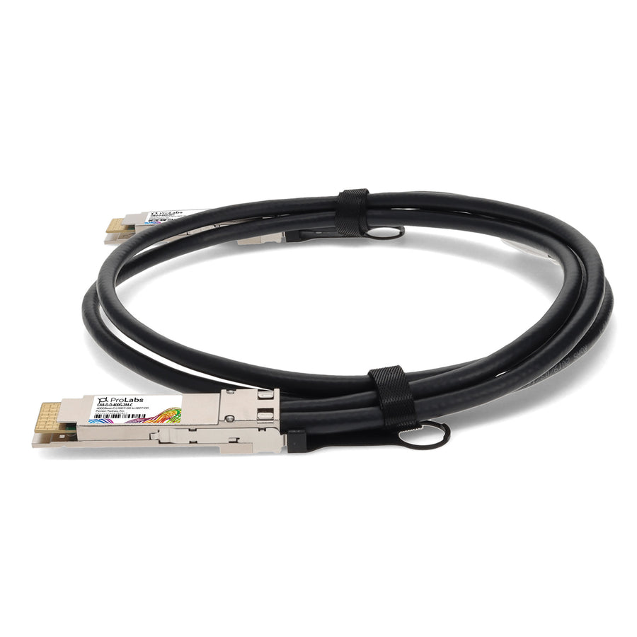 Prolabs Arista Networks CAB-D-D- 400G-2M Compatible TAA Compliant 400GBase-CU QSFP-DD to QSFP-DD PAM-4 Direct Attach Cable (Passive Twinax, 2m)