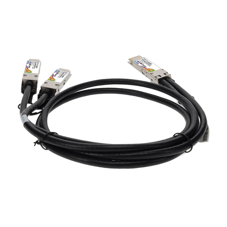 Prolabs Dell DAC-Q28DD-2Q28-100G-1M Compatible 200GBase-CU QSFPDDto2x 100GbQSFP28 Direct Attach Cable (Passive Twinax, 1m)