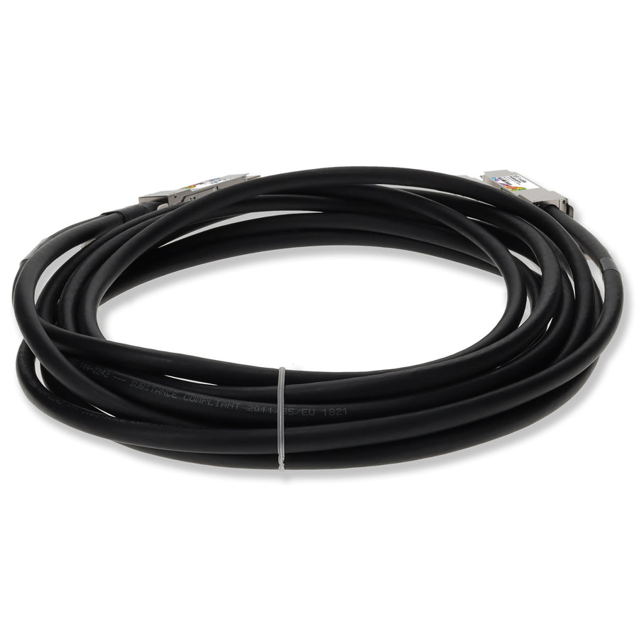 Prolabs Dell DAC-Q56DD-2Q28-2-5M Compatible TAA Compliant 200GBase-CU QSFP-DD 200G to 2xQSFP28 100G NRZ Direct Attach Cable (Passive Twinax, 2.5m)
