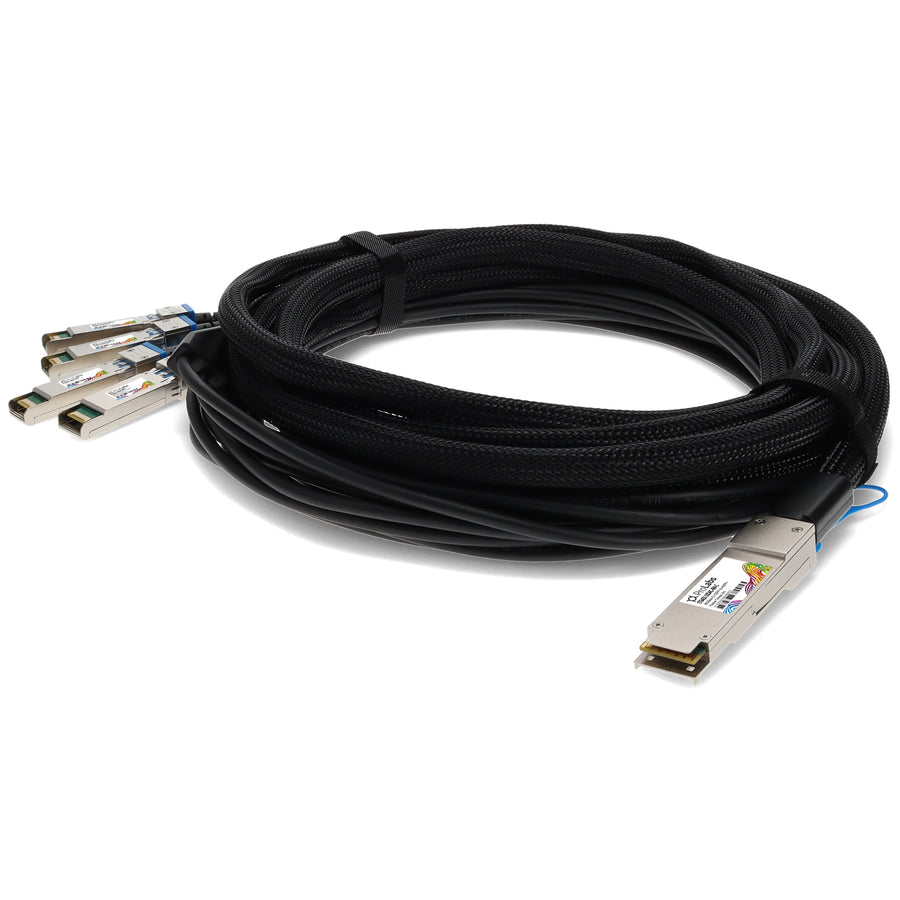 Prolabs Edge-corE Compatible TAA 40GBase-CU QSFP+ to 4xSFP+ Direct Attach Cable (Passive Twinax, 4m)