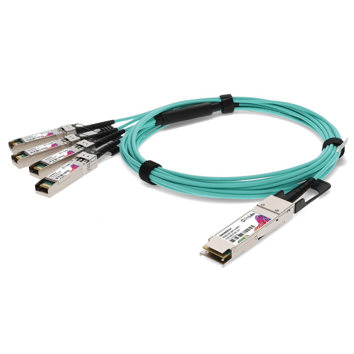 Prolabs Finisar FCBN510QE2C15 Compatible TAA Compliant 40GBase-AOC QSFP+ to 4xSFP+ Active Optical Cable (850nm, MMF, 15m)