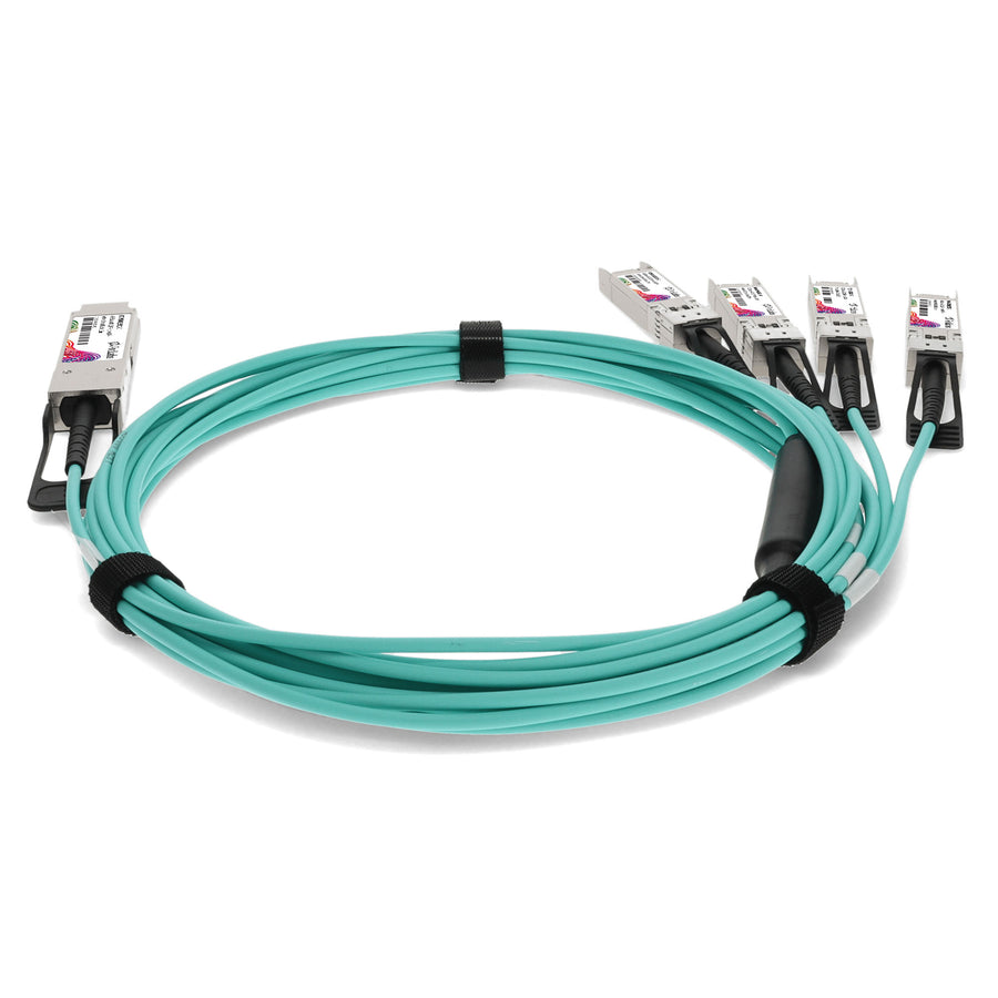 Prolabs Finisar FCBN510QE2C15 Compatible TAA Compliant 40GBase-AOC QSFP+ to 4xSFP+ Active Optical Cable (850nm, MMF, 15m)