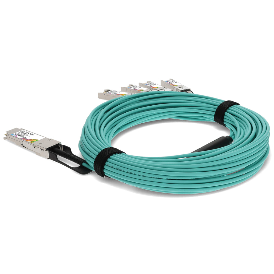 Prolabs Finisar FCBN510QE2C20 Compatible TAA Compliant 40GBase-AOC QSFP+ to 4xSFP+ Active Optical Cable (850nm, MMF, 20m)