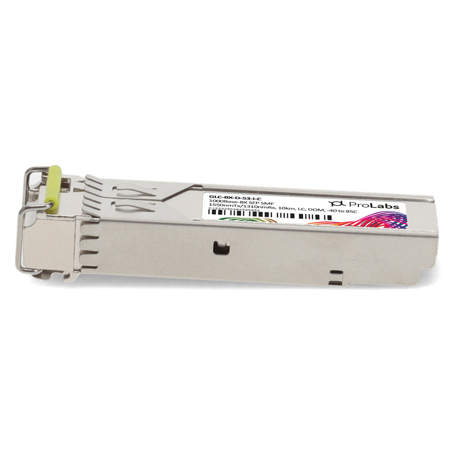 Prolabs Cisco GLC-BX-D-53-I Compatible TAA 1000Base-BX SFP Transceiver (SMF, 1550nmTx/1310nmRx, 10km, LC, DOM, -40 to 85C)