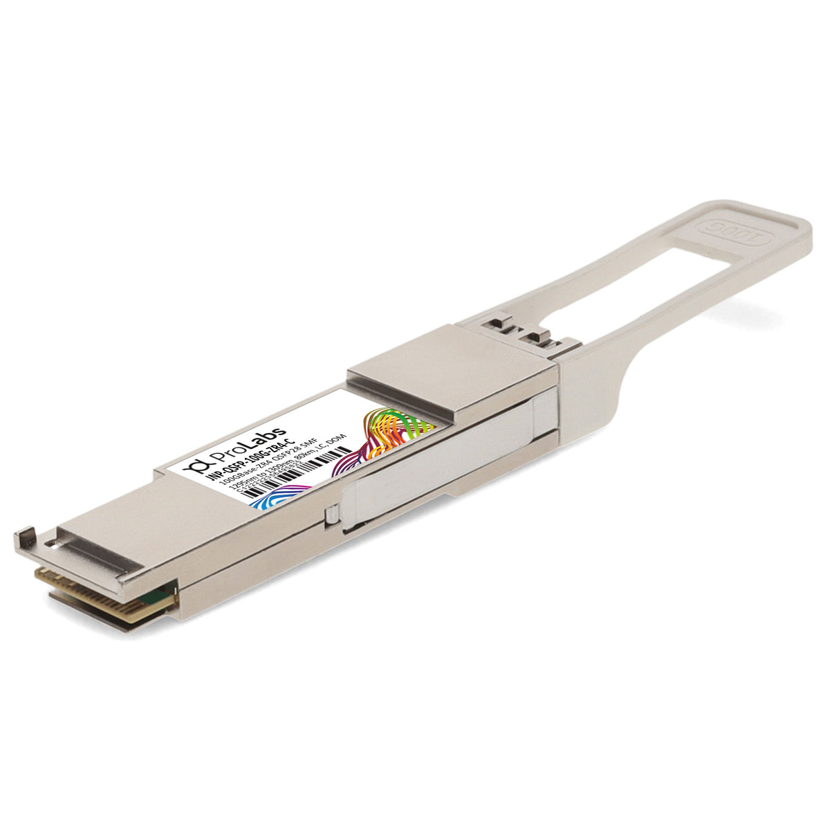Prolabs Juniper Networks JNP-QSFP-100G-ZR4 Compatible TAA 100GBase-ZR4 QSFP28 Transceiver (SMF, 1295nm to 1309nm, 80km, LC, DOM)