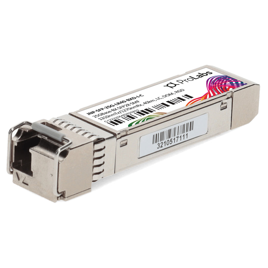 Prolabs Juniper Networks JNP-SFP-25G-LR40-BXD-I Compatible TAA 25GBase-BX SFP28 Transceiver (SMF, 1310nmTx/1270nmRx, 40km, LC, DOM, -40 to 85C)