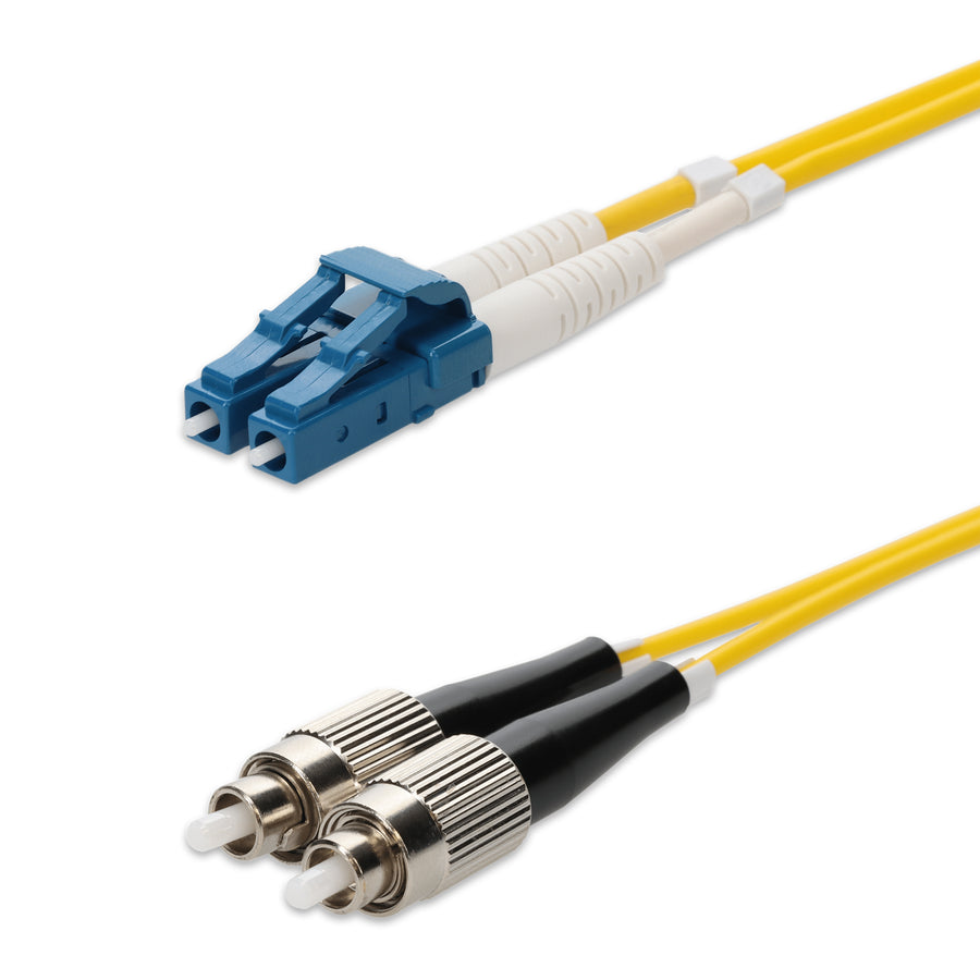  5m LC to FC Yellow OS2 Duplex OFNP (Plenum-Rated) SMF Fiber Patch Cable