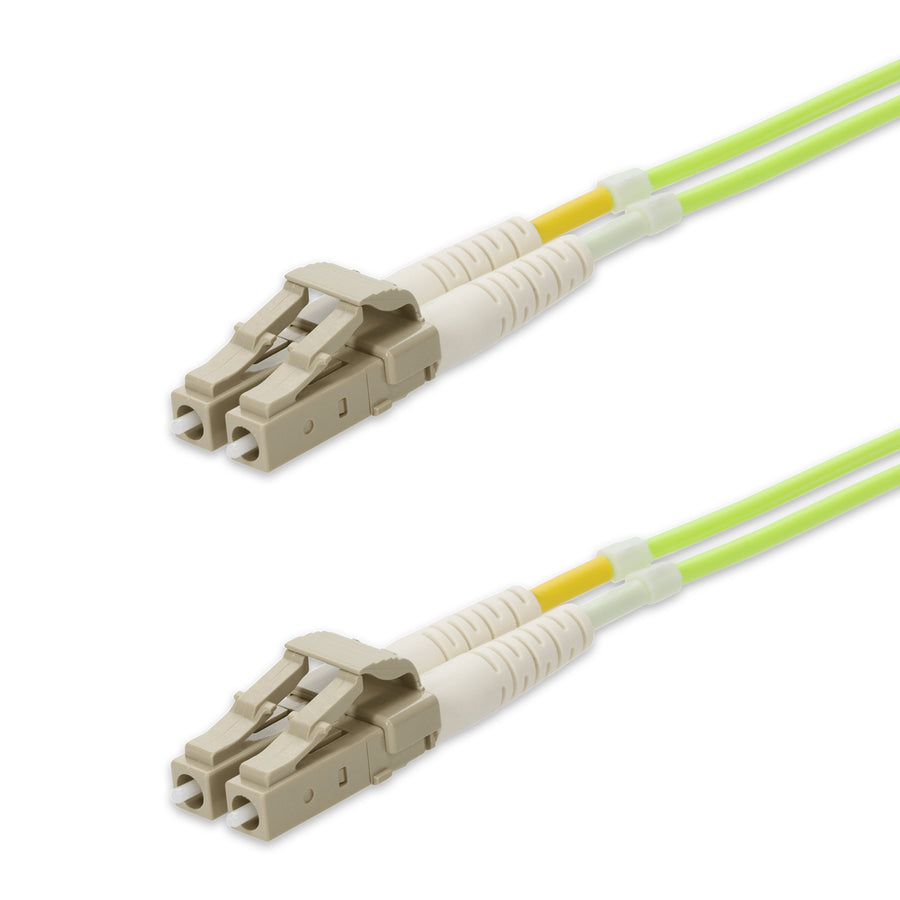  10m LC to LC Lime Green OM5 Duplex OFNP (Plenum-Rated) Fiber Patch Cable