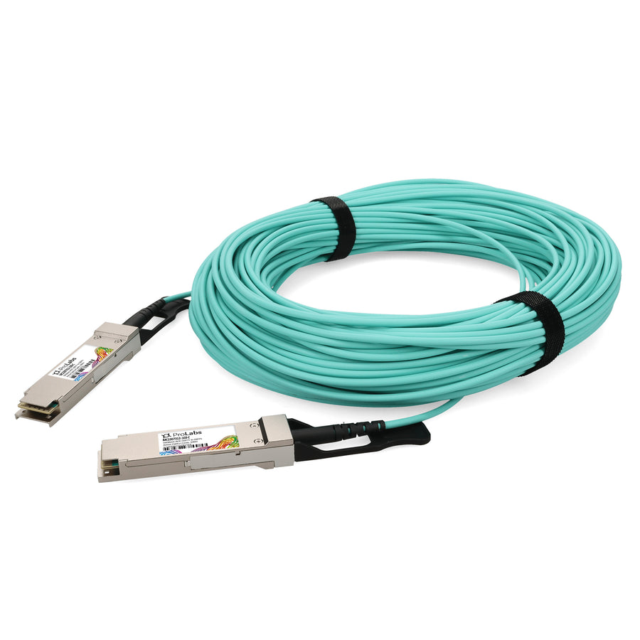 Prolabs Mellanox MC2207312-100 Compatible TAA Compliant 56GBase-AOC QSFP+ Active Optical Cable (850nm, MMF, 100m)