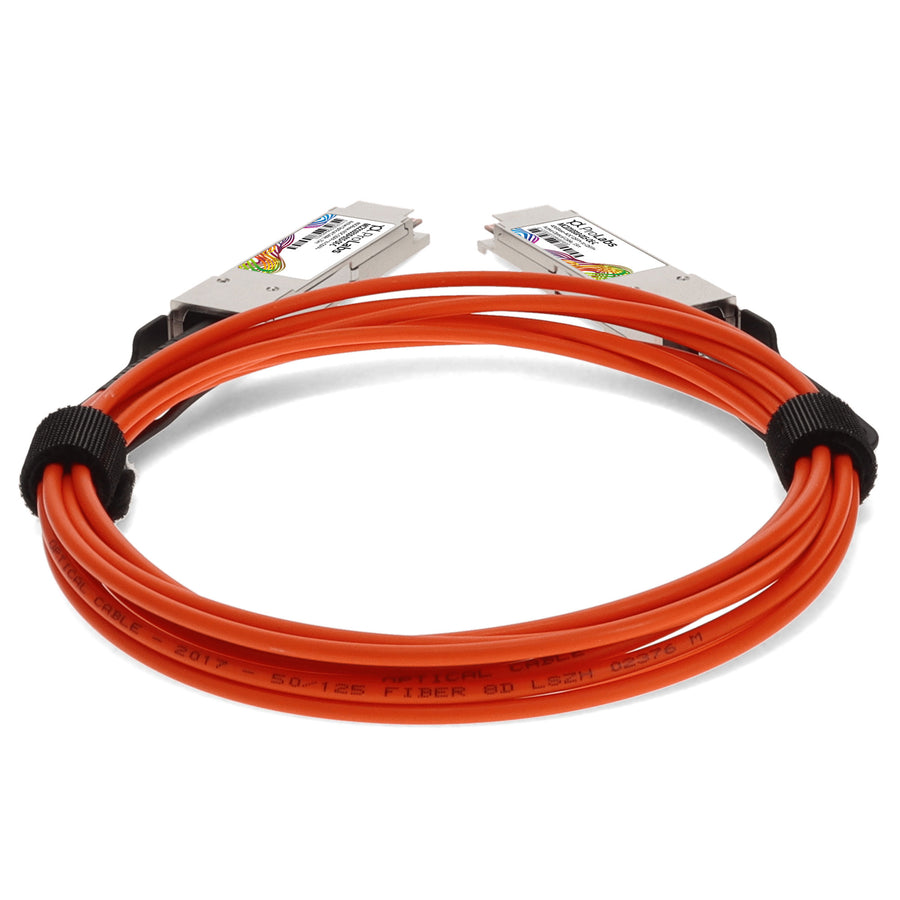 Prolabs Mellanox MC2210310-015 Compatible TAA Compliant 40GBase-AOC QSFP+ Active Optical Cable (850nm, Orange, MMF, 15m)