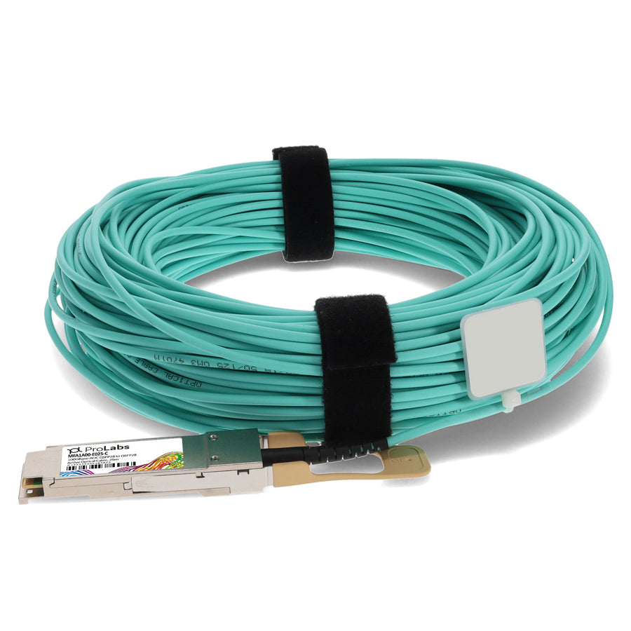 Prolabs Mellanox MFA1A00-E025 Compatible TAA Compliant 100GBase-AOC QSFP28 Active Optical Cable (850nm, MMF, 25m)