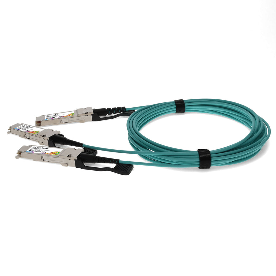Prolabs Mellanox MFS1S50-H010V Compatible TAA 200G-AOC QSFP56 to 2xQSFP56 Infiniband HDR Active Optical Cable (850nm, MMF, 10m, LSZH)