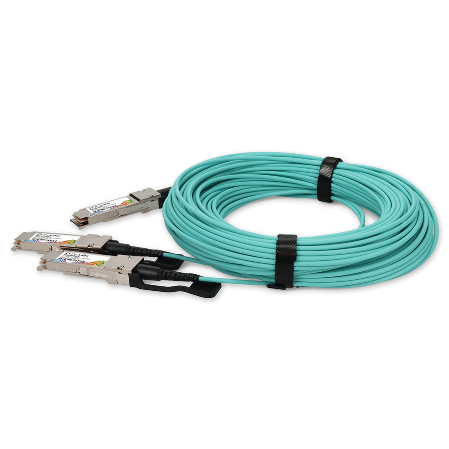Prolabs Mellanox MFS1S50-H030V Compatible TAA Compliant 200G-AOC QSFP56 to 2xQSFP56 Infiniband HDR Active Optical Cable (850nm, MMF, 30m, LSZH)