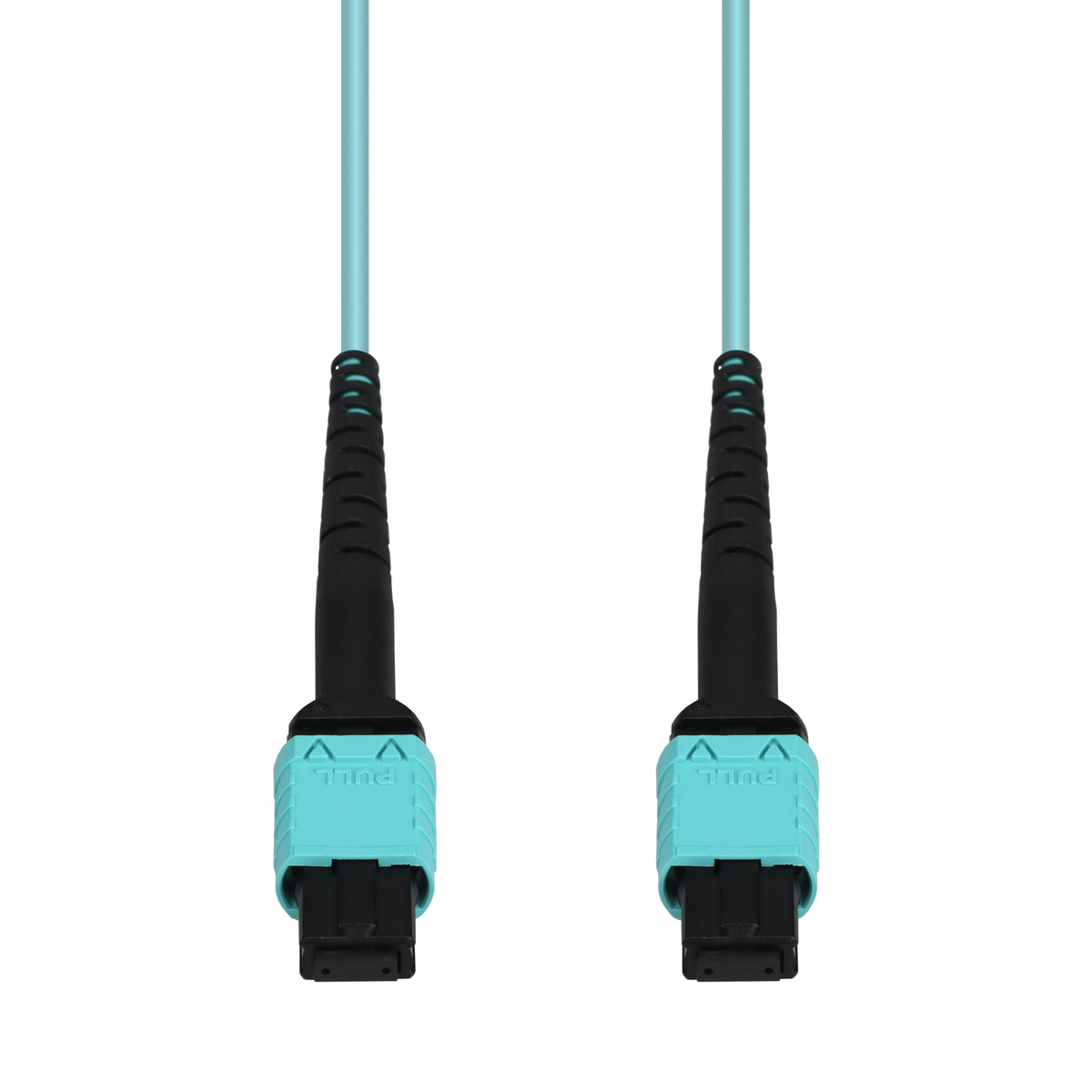  3m MPO/UPC to MPO/UPC Aqua OM3 OFNR (Riser-Rated) 24-Strand Fiber Patch Cable