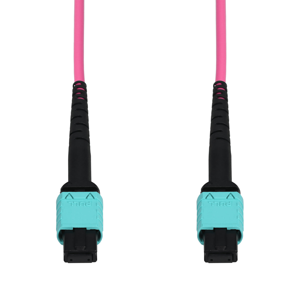  1m MPO/UPC to MPO/UPC Magenta OM4 OFNP (Plenum-Rated) 12-Strand Fiber Patch Cable