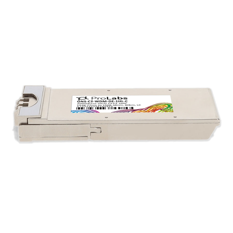 Prolabs Cisco ONS-C2-WDM-DE-1HL Compatible TAA 200GBase-DWDM CFP2 Transceiver (SMF, 1528.77nm to 1568.36nm, 80km, LC)