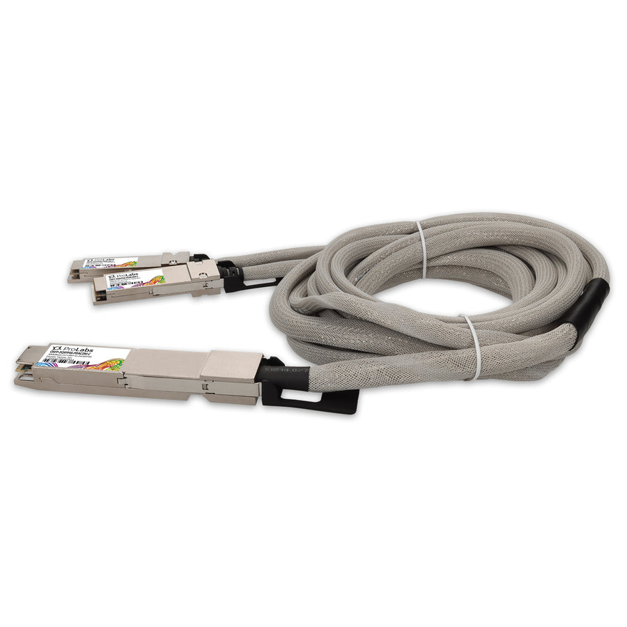 Prolabs MSA and TAA 400GBase-CU OSFP to 2xQSFP56 Direct Attach Cable Direct Attach Cable (Passive Twinax, 2m)