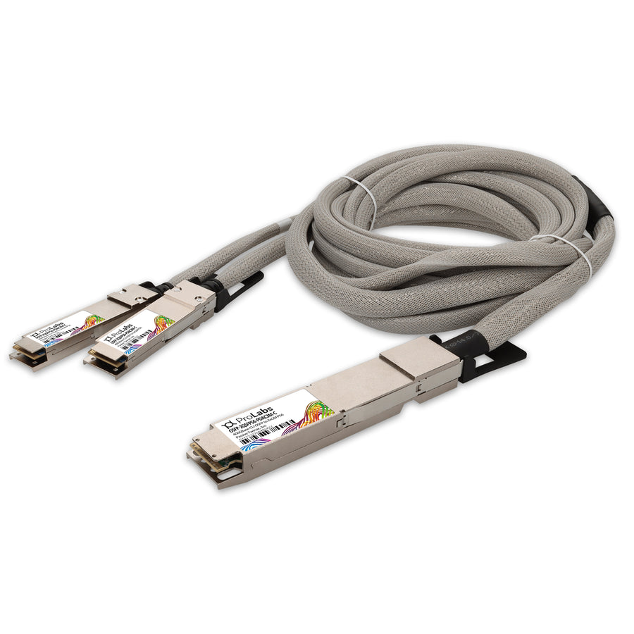 Prolabs MSA and TAA 400GBase-CU OSFP to 2xQSFP56 Direct Attach Cable Direct Attach Cable (Passive Twinax, 3m)