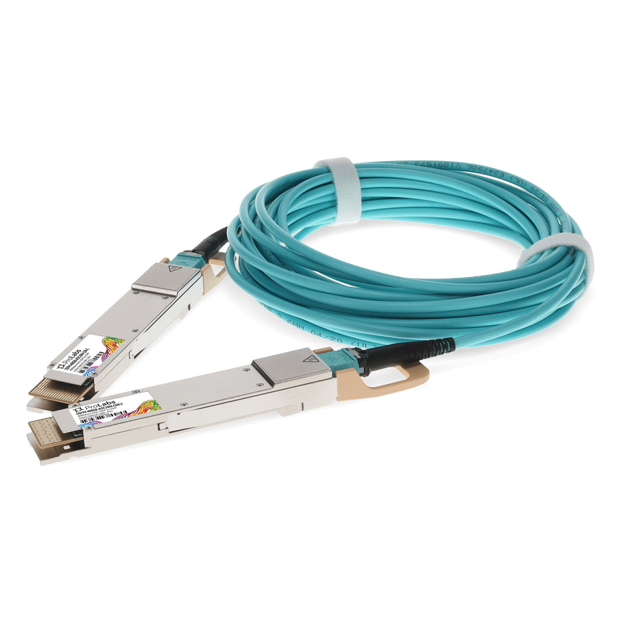 Prolabs MSA and TAA 400GBase-AOC OSFP to OSFP (850nm, OM3, Aqua, 10m) CMIS 4.0 CDR