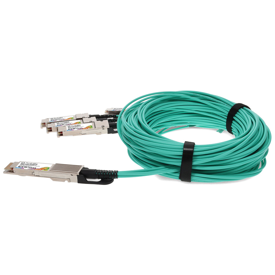Prolabs Juniper Networks Compatible 400GBase-AOC QSFP-DD to 4xQSFP56 PAM-4 Active Optical Cable (850nm, MMF, 3m) CMIS 3.0