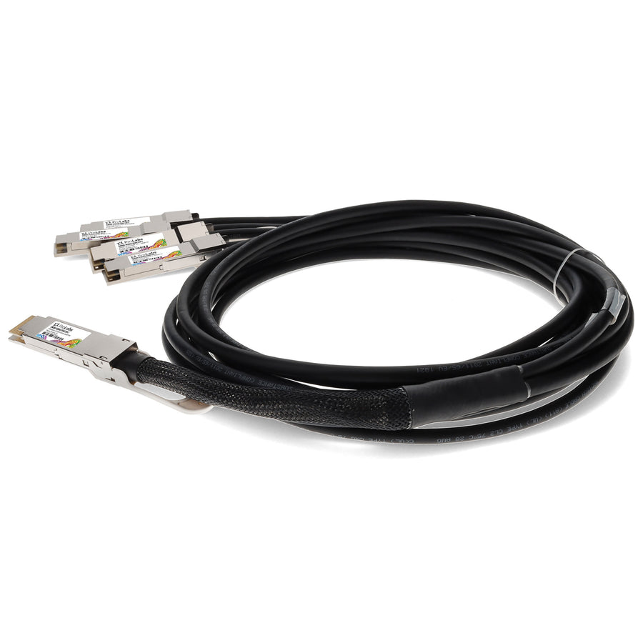 Prolabs MSA and TAA Compliant 400GBase-CU QSFP-DD 400G to 4xQSFP56 100G PAM-4 Direct Attach Cable (Passive Twinax, 1m)