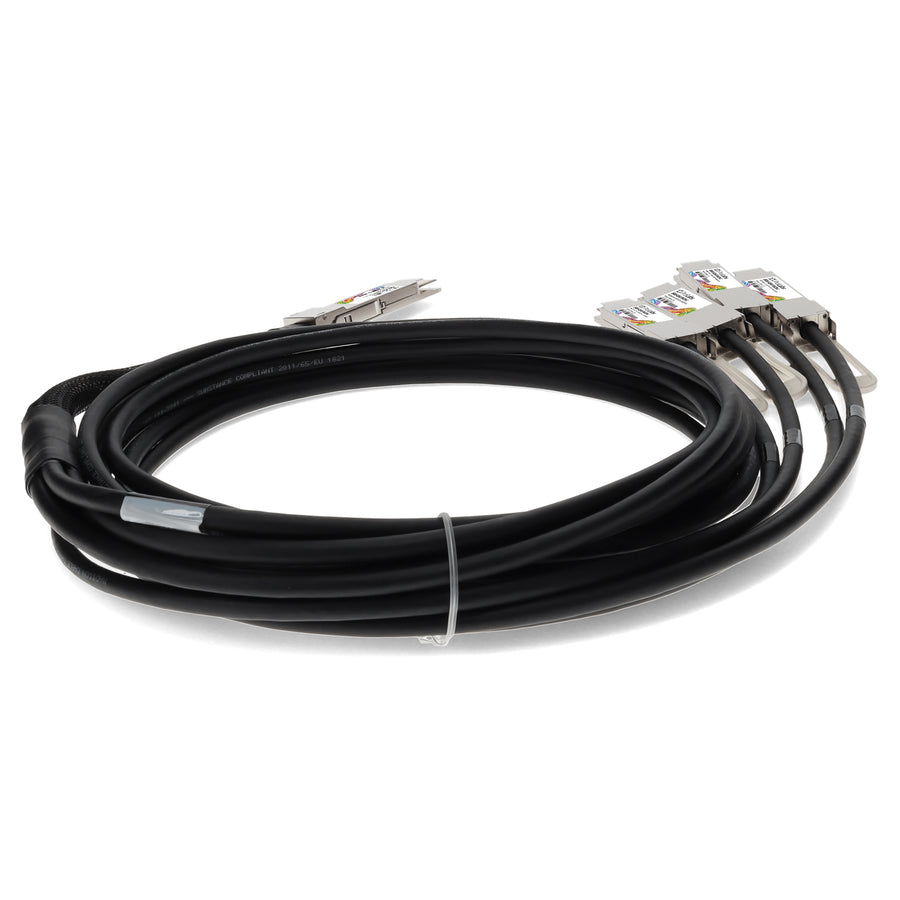 Prolabs MSA and TAA Compliant 400GBase-CU QSFP-DD 400G to 4xQSFP56 100G PAM-4 Direct Attach Cable (Passive Twinax, 3m)