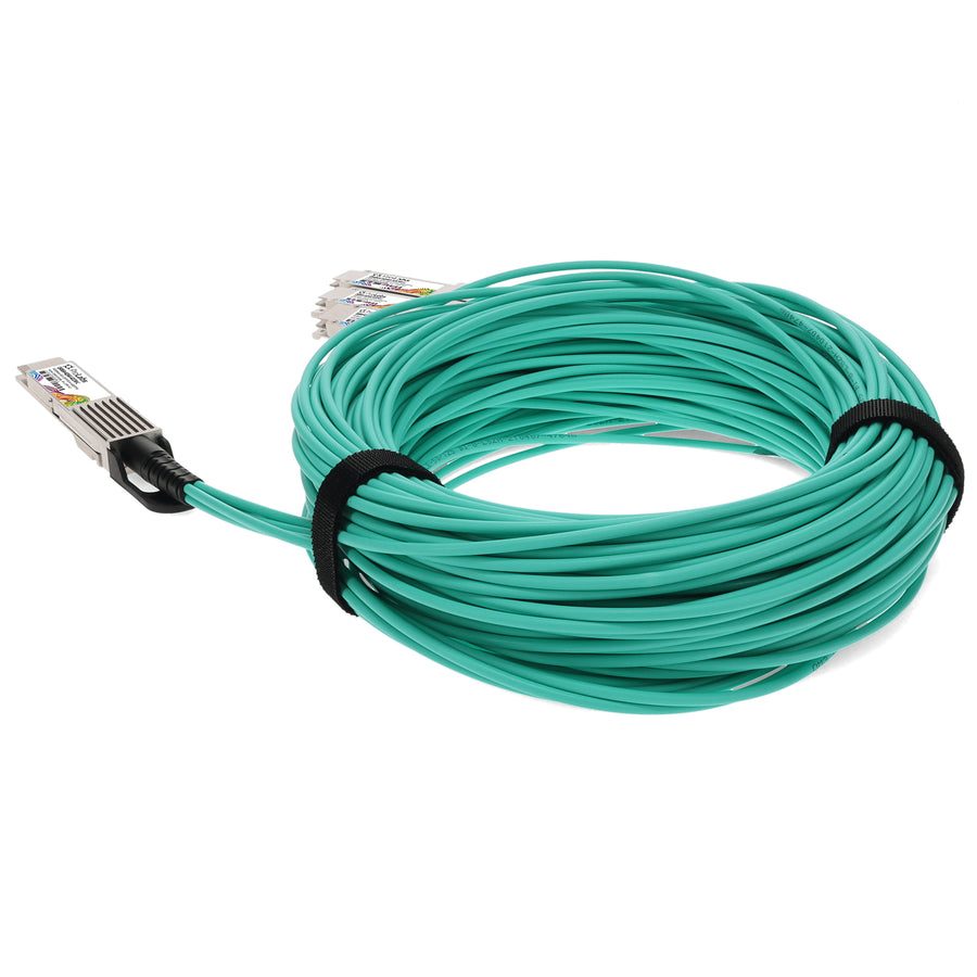 Prolabs MSA and TAA 400GBase-AOC QSFP-DD to 4xQSFP56 PAM-4 Active Optical Cable (850nm, MMF, 5m) CMIS 4.0