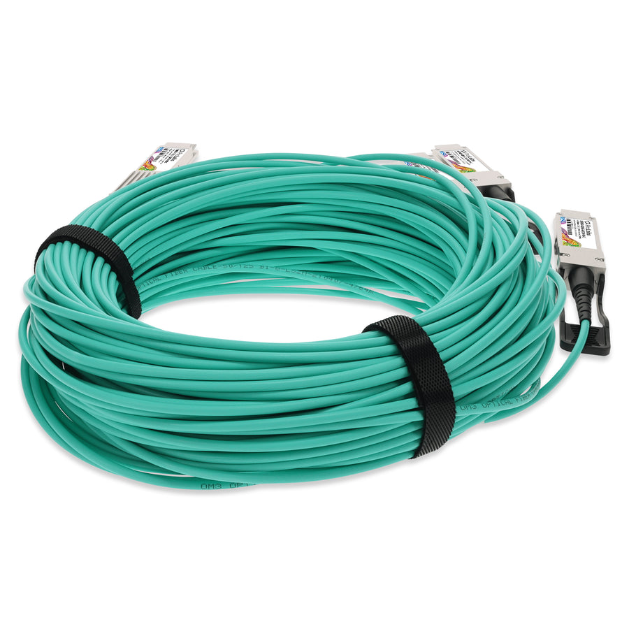 Prolabs Mellanox Compatible 400GBase-AOC QSFP-DD to 4xQSFP56 PAM-4 Active Optical Cable (850nm, MMF, 5m) CMIS 4.0