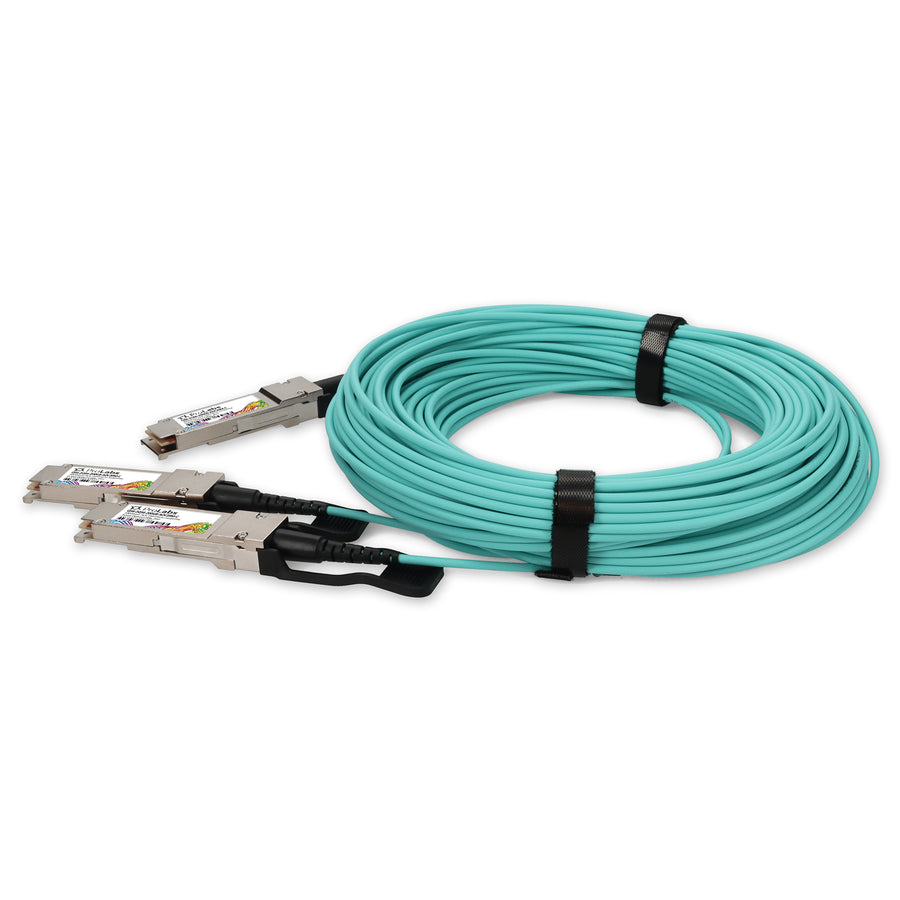 Prolabs MSA and TAA 200GBase-AOC QSFP56 to 2xQSFP56 DSP Active Optical Cable (850nm, MMF, 20m)