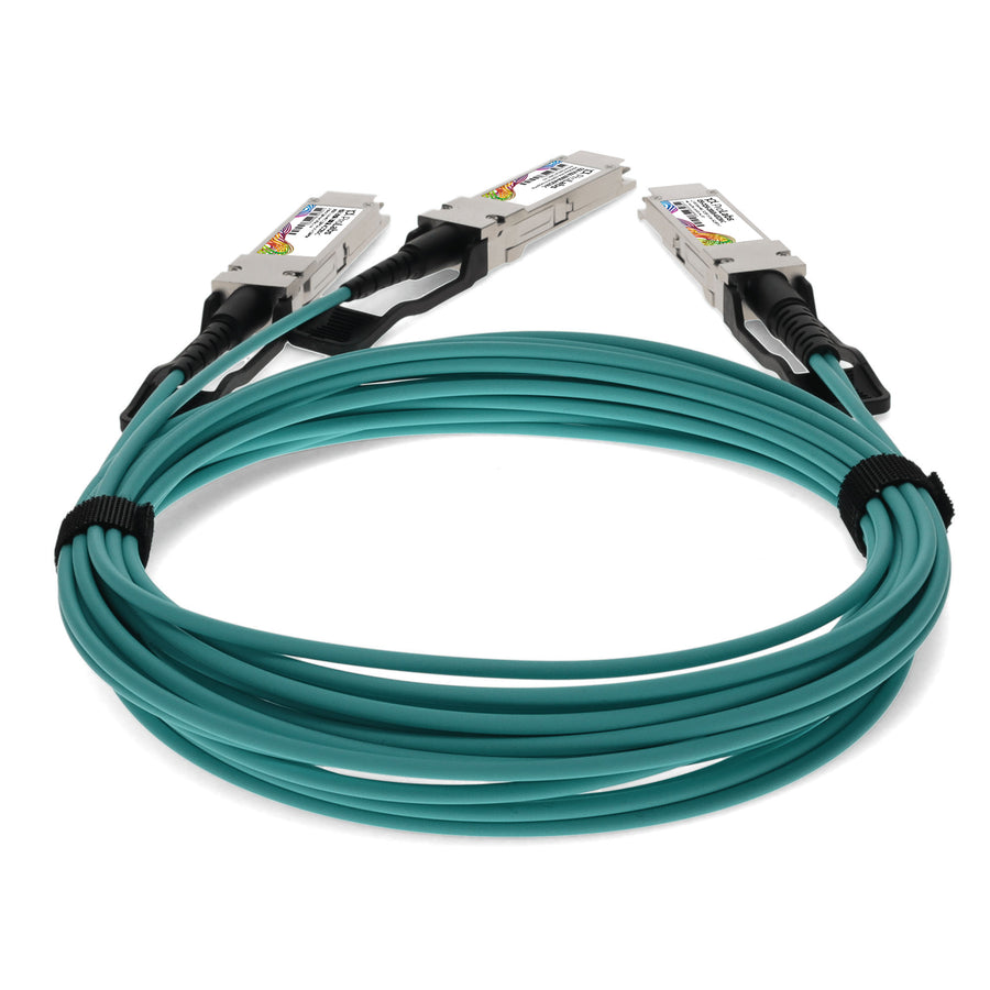 Prolabs MSA and TAA 200GBase-AOC QSFP56 to 2xQSFP56 DSP Active Optical Cable (850nm, MMF, 2m)