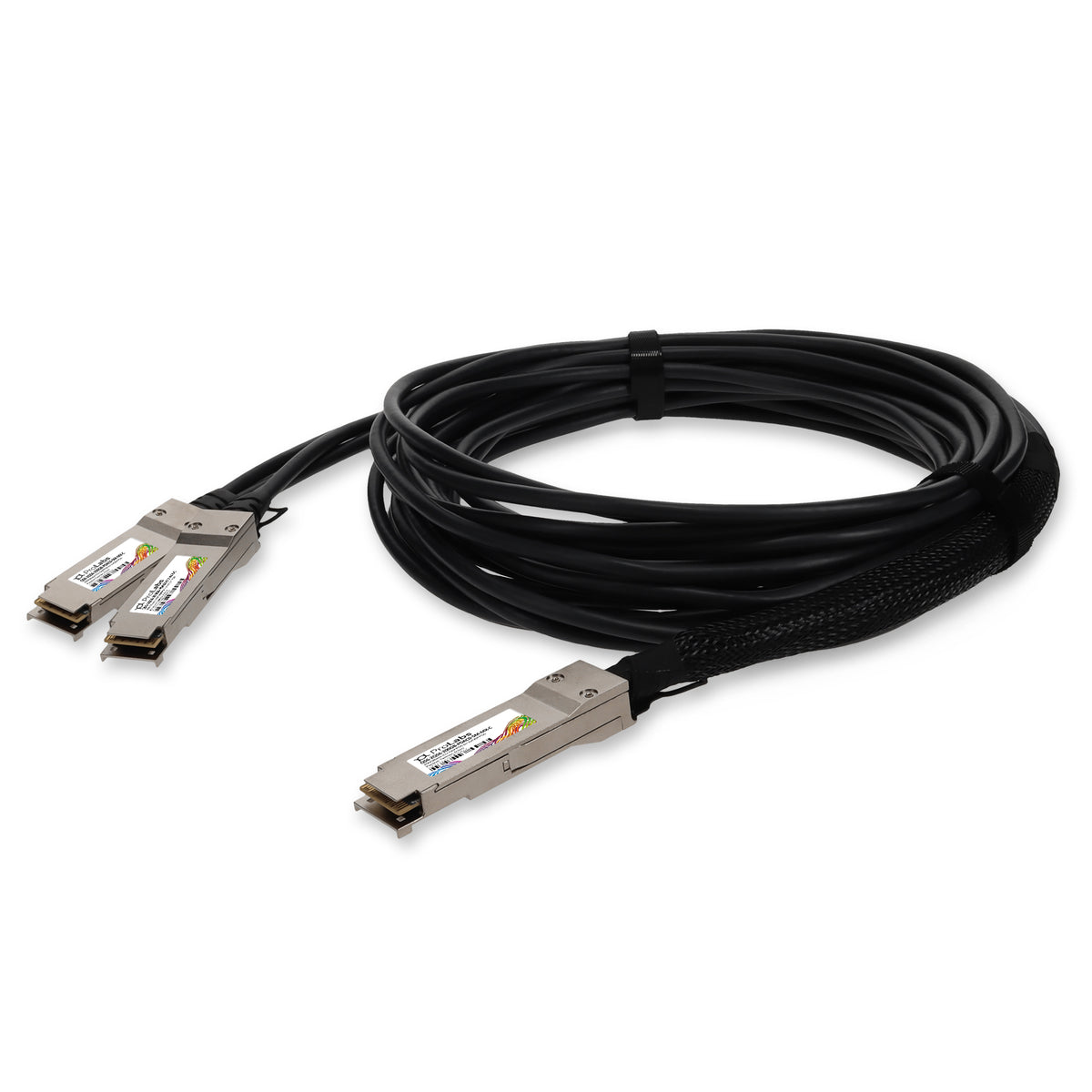 Prolabs Mellanox Compatible TAA 200GBase-CU QSFP56 to 2xQSFP56 Infiniband HDR Direct Attach Cable (Passive Twinax, 0.5m, LSZH)