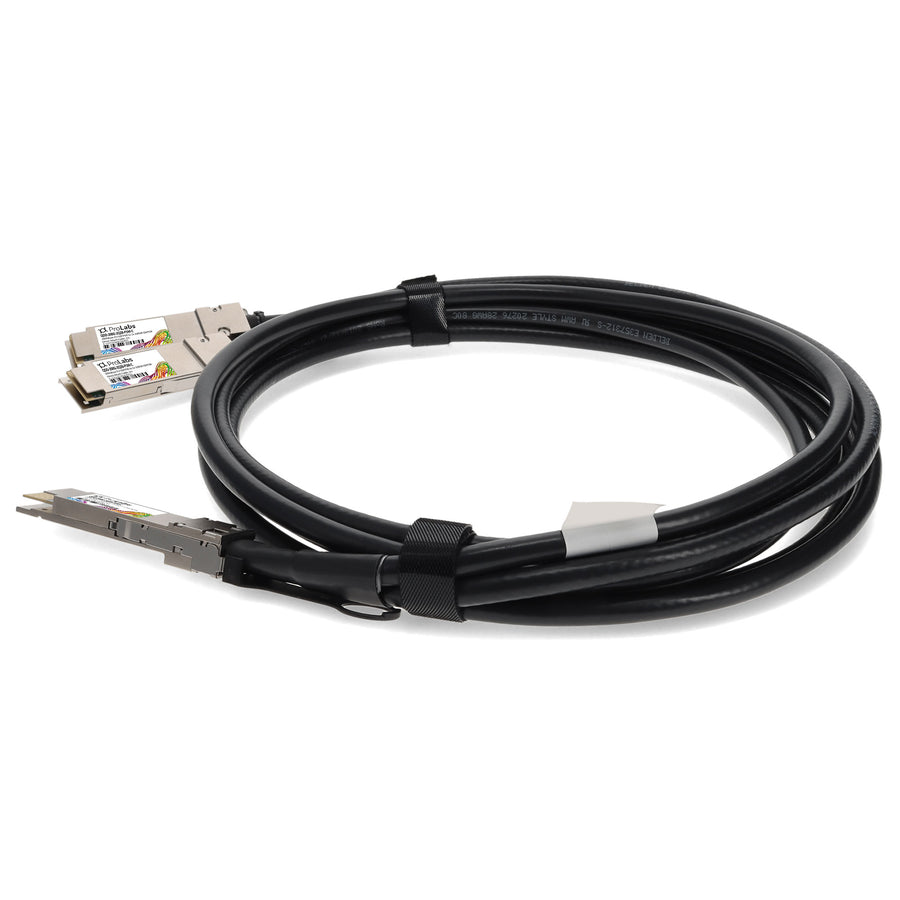 Prolabs MSA and TAA Compliant 200GBase-CU QSFPDD to 2x 100Gb QSFP28 Direct Attach Cable (Passive Twinax, 1m)