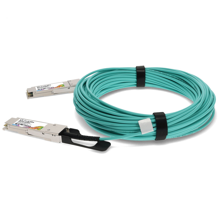Prolabs MSA and TAA Compliant 40GBase-AOC QSFP+ Active Optical Cable (850nm, MMF, 20m)