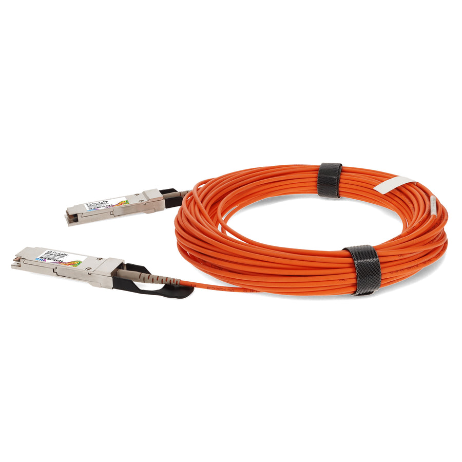 Prolabs MSA and TAA Compliant 40GBase-AOC QSFP+ to QSFP+ Orange Active Optical Cable (850nm, MMF, 50m)