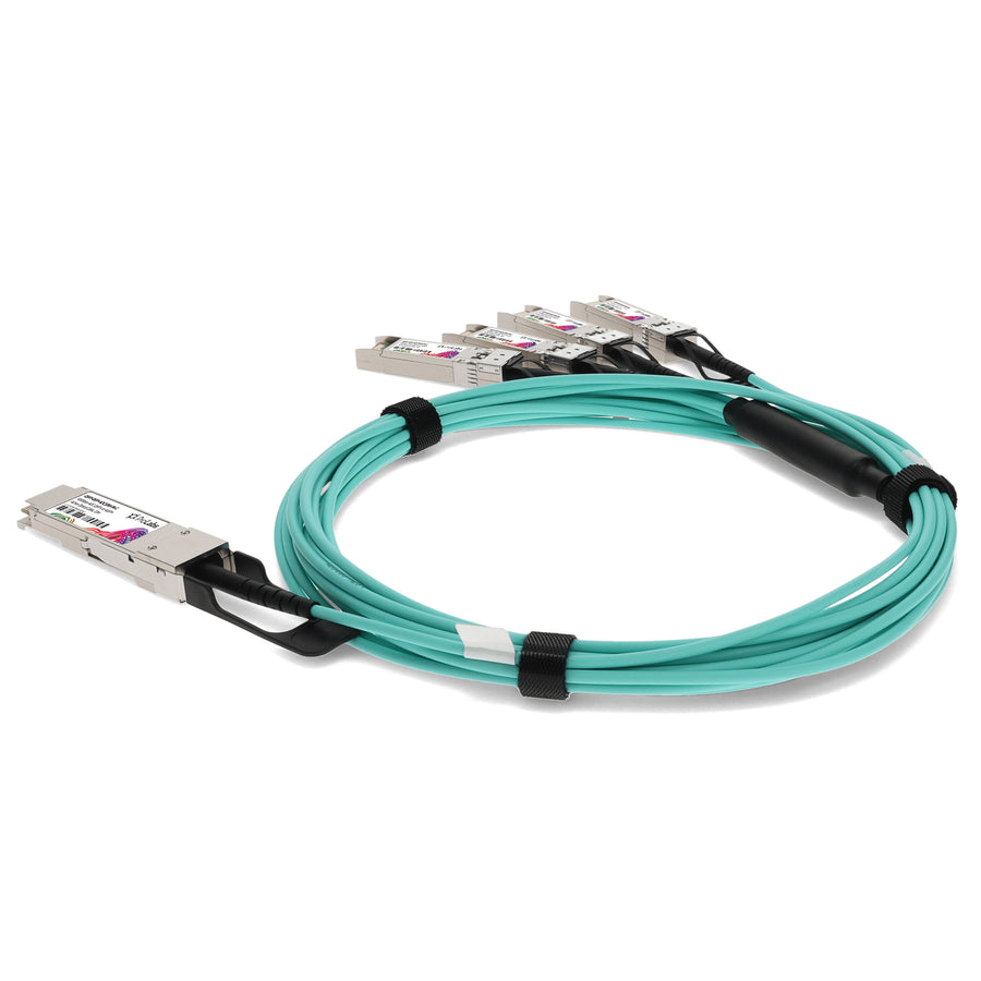Prolabs Palo Alto Networks Compatible TAA 40GBase-AOC QSFP+ to 4xSFP+ Active Optical Cable (850nm, MMF, 10m)