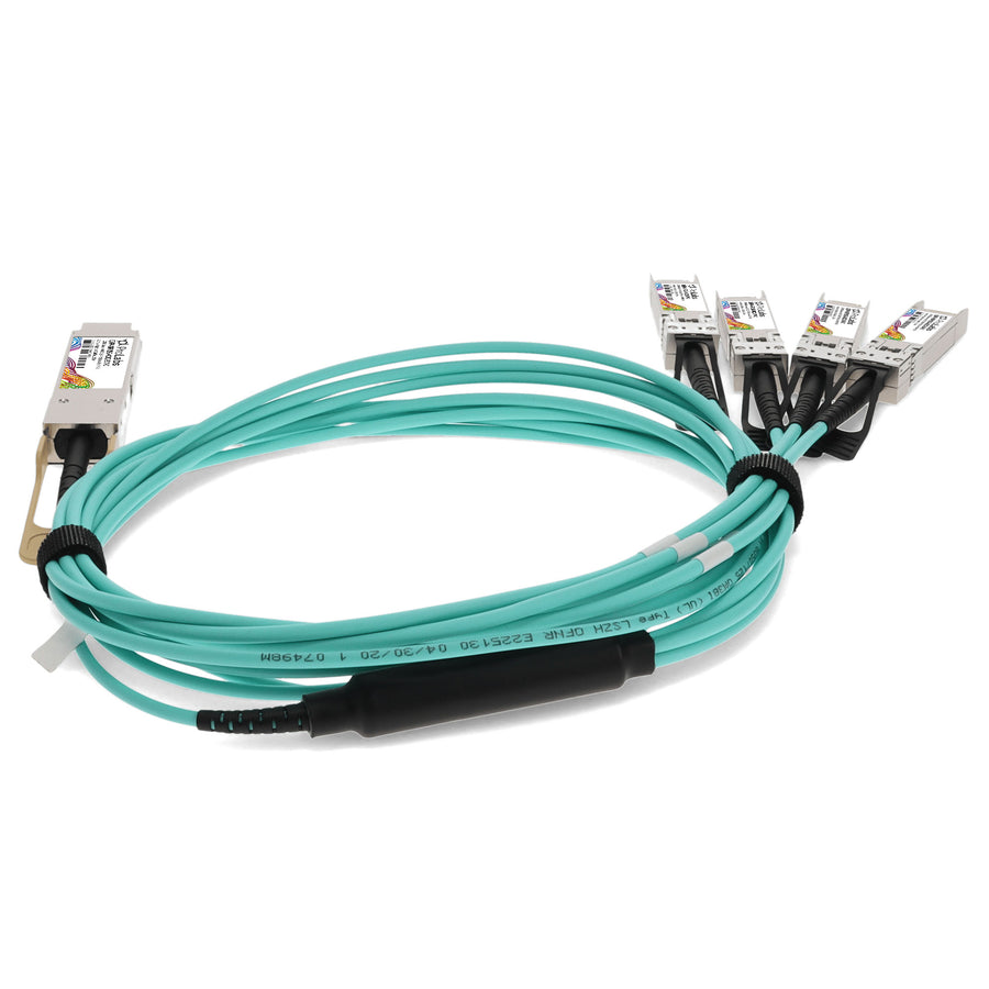 Prolabs Cisco QSFP-4SFP25G-AOC2-5M Compatible TAA Compliant 100GBase-AOC QSFP28 to 4xSFP28 Direct Attach Cable (850nm, MMF, 2.5m)