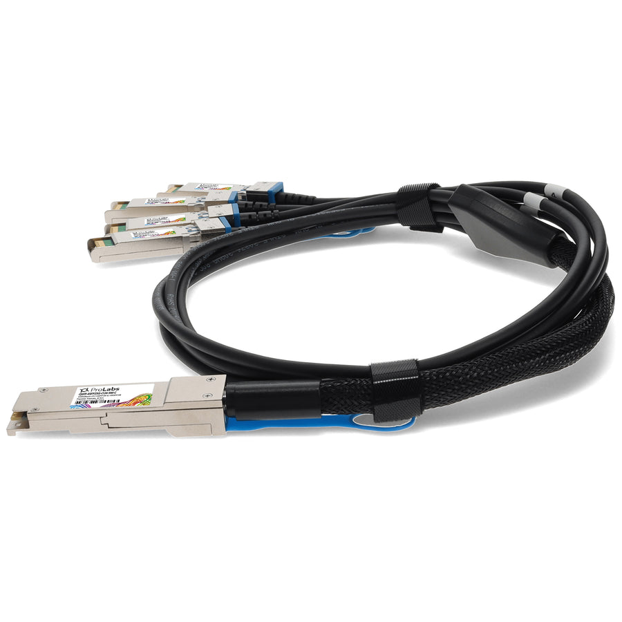 Prolabs Cisco QSFP-4SFP25G-CU4-5M Compatible TAA Compliant 100GBase-CU QSFP28 to 4xSFP28 Direct Attach Cable (Passive Twinax, 4.5m)