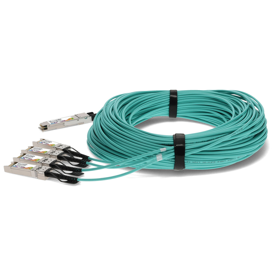 Prolabs Cisco Compatible TAA Compliant 40GBase-AOC QSFP+ to 4xSFP+ Active Optical Cable (850nm, MMF, 100m)