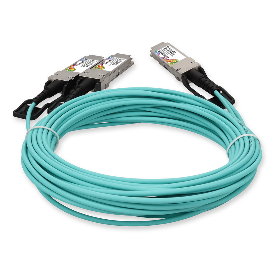 Prolabs MSA and TAA 100GBase-CU QSFP28 to 2xQSFP28 Active Optical Cable (850nm, MMF, 10m)