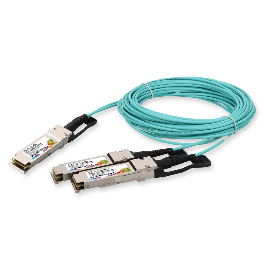 Prolabs Mellanox Compatible TAA Compliant 100GBase-CU QSFP28 to 2xQSFP28 Active Optical Cable (850nm, MMF, 3m)